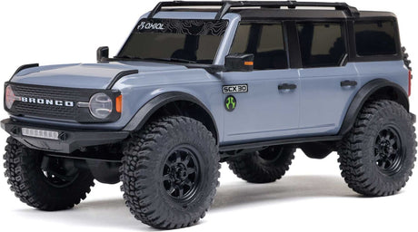 1/30 SCX30 Ford Bronco 4X4 RTR Brushed Rock Crawler (Battery & Charger Included), Gray