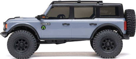 1/30 SCX30 Ford Bronco 4X4 RTR Brushed Rock Crawler (Battery & Charger Included), Gray