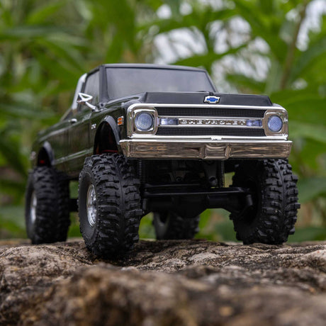 1/30 SCX30 Chevrolet K10 4X4 RTR Brushed Rock Crawler (Battery & Charger Included), Black