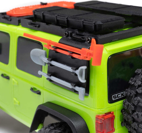 1/30 SCX30 Jeep Wrangler JLU 4X4 RTR Brushed Rock Crawler (Battery & Charger Included), Green