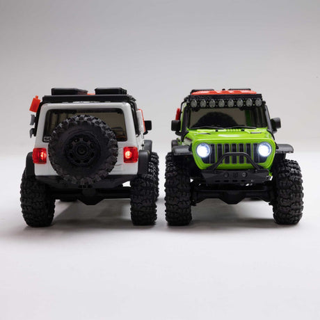 1/30 SCX30 Jeep Wrangler JLU 4X4 RTR Brushed Rock Crawler (Battery & Charger Included), White
