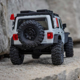 1/30 SCX30 Jeep Wrangler JLU 4X4 RTR Brushed Rock Crawler (Battery & Charger Included), White