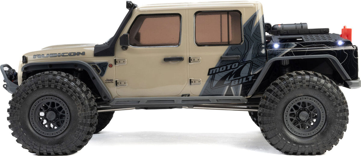 1/10 SCX10 III Motobilt Waypoint Jeep JT Gladiator 4X4 RTR Brushed Rock Crawler, Tan