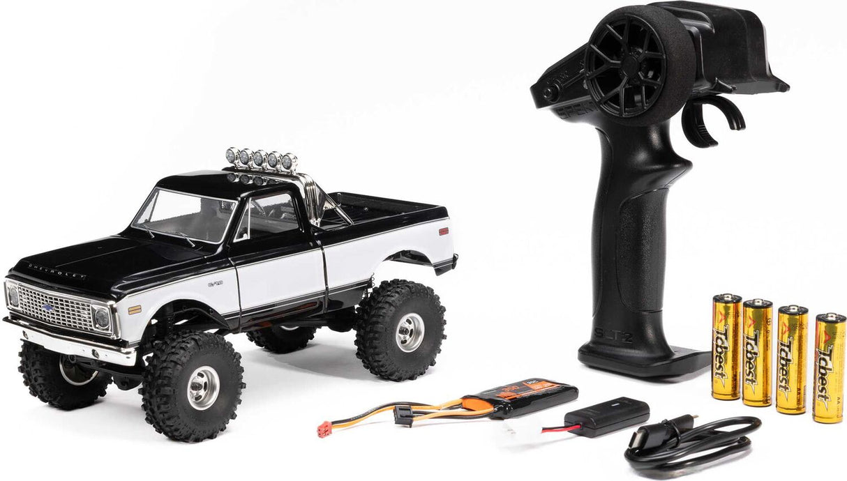1/24 SCX24 1967-1972 Chevrolet C10 4WD Truck RTR, Black