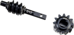 Steel Ring/Pinion Worm Gear, 2/12T, Axle: SCX30