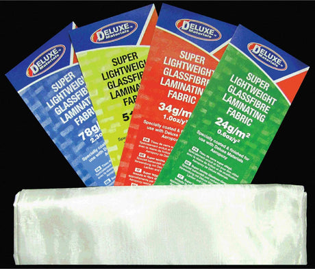 Lightweight Fibreglass Cloth, 1.5 oz, 1 Sq Meter, White