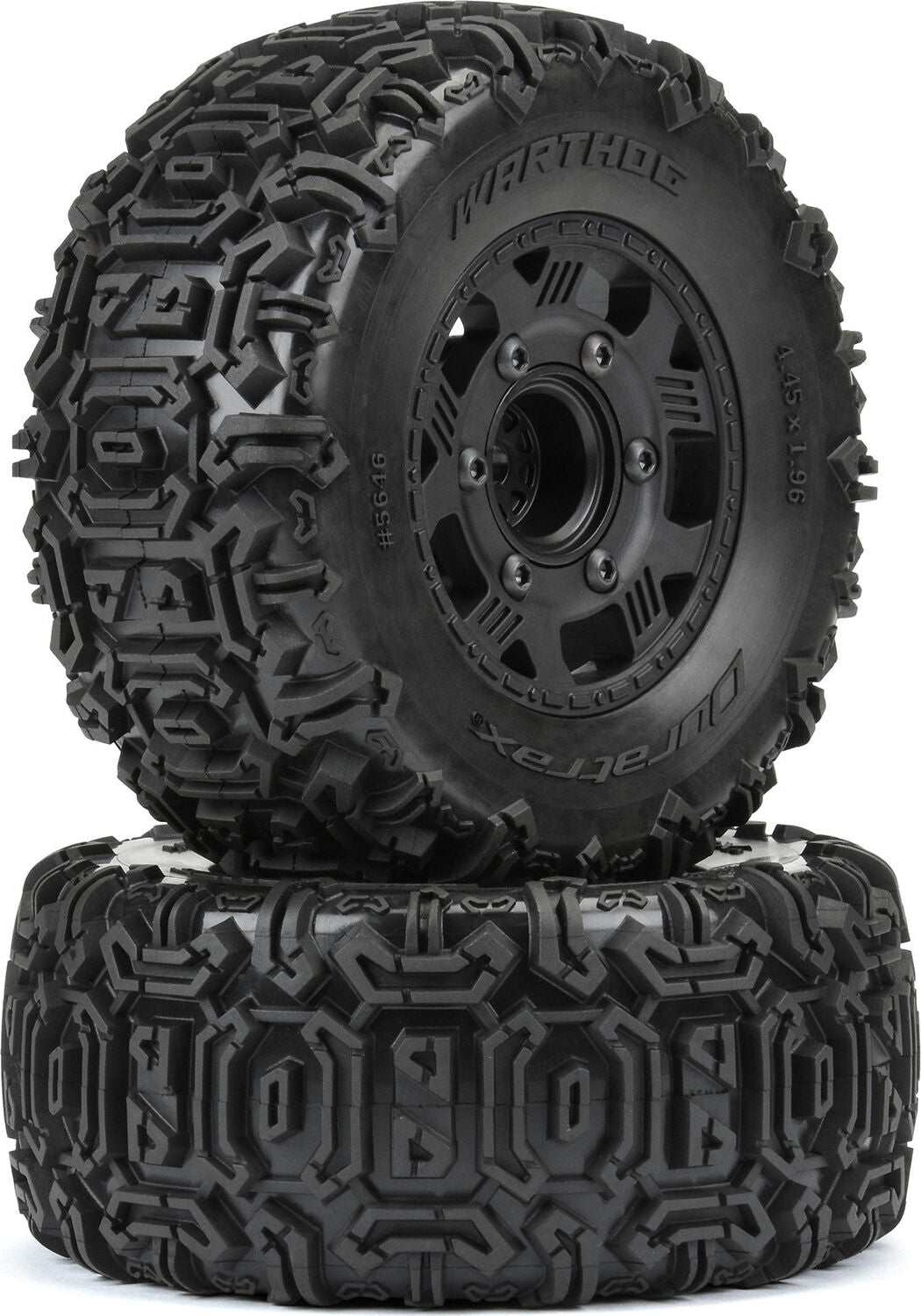 1/10 Warthog F/R 2.2"/3.0" SC Tires MTD 12 & 14mm Black Ripper (2)