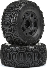 1/10 Warthog F/R 2.2"/3.0" SC Tires MTD 12 & 14mm Black Ripper (2)