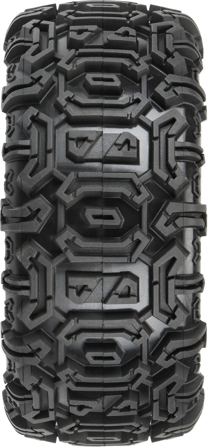 1/10 Warthog F/R 2.2"/3.0" SC Tires MTD 12 & 14mm Black Ripper (2)