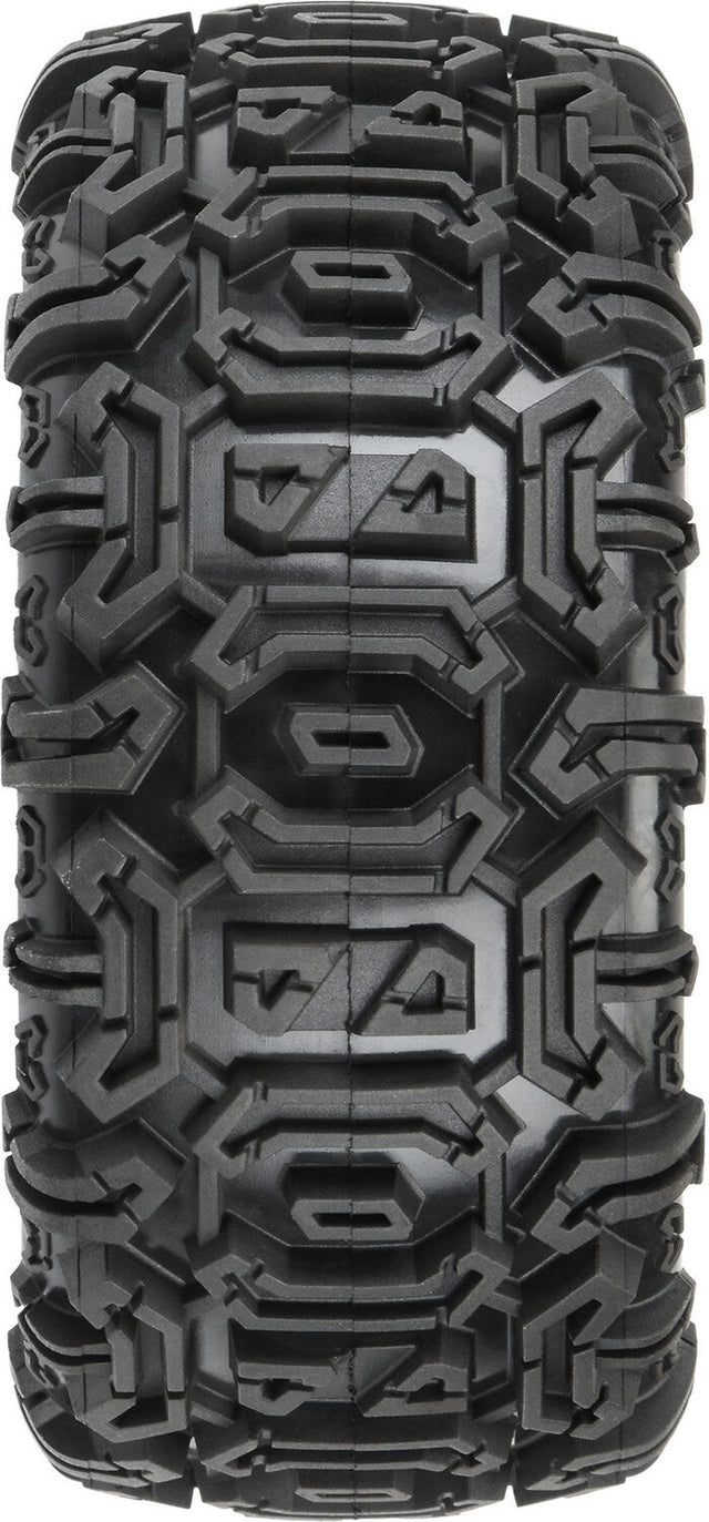 1/10 Warthog F/R 2.2"/3.0" SC Tires MTD 12 & 14mm Black Ripper (2)