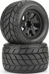 1/8 Bandito 2.0 F/R 3.8" MT Tires Mounted 12mm/14mm Black Ripper (2)