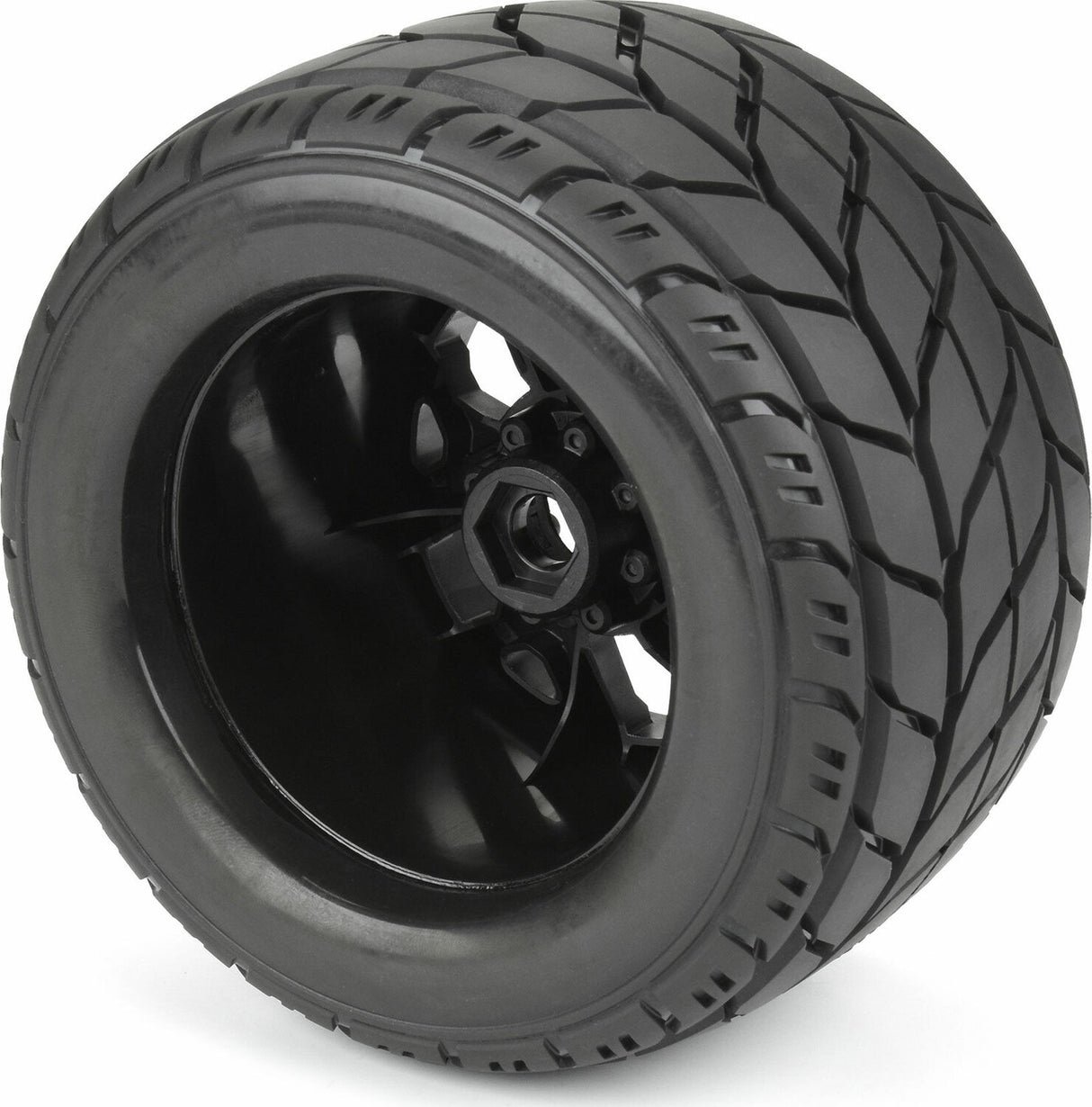1/8 Bandito 2.0 F/R 3.8" MT Tires Mounted 12mm/14mm Black Ripper (2)