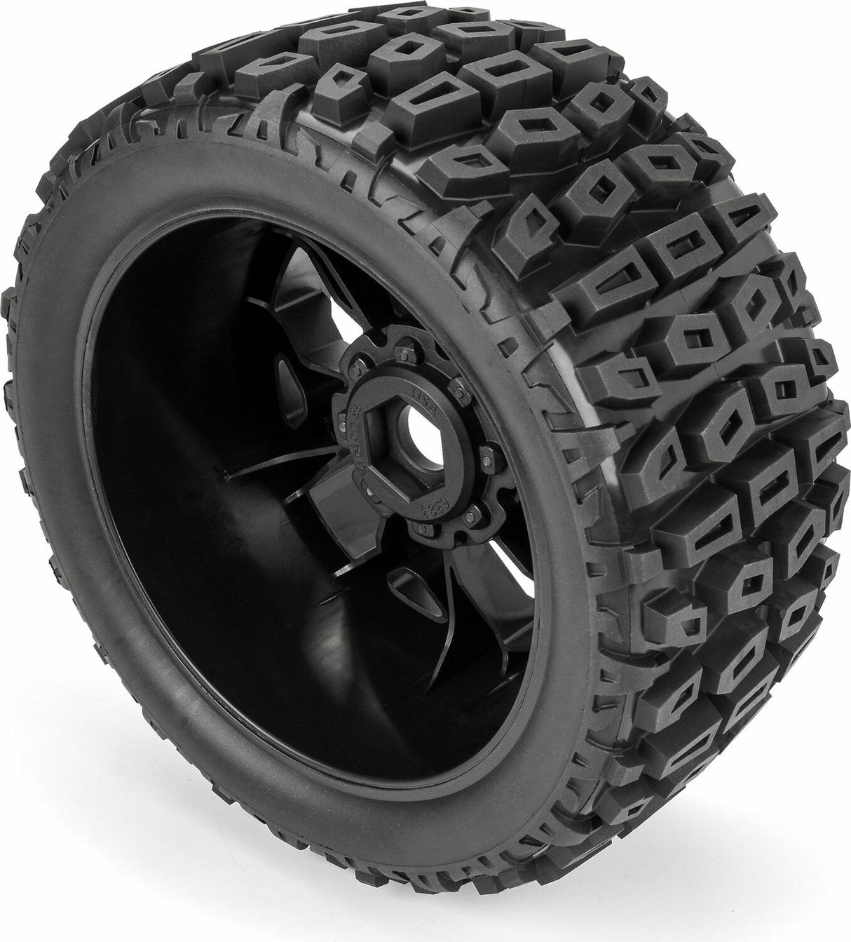 1/6 Brutus F/R 5.7" Monster Truck Tires MTD 24mm Black Ripper (2)