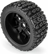 1/6 Brutus F/R 5.7" Monster Truck Tires MTD 24mm Black Ripper (2)