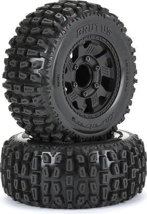 1/10 Brutus F/R 2.8" Monster Truck Tires MTD 12mm Black Ripper (2)