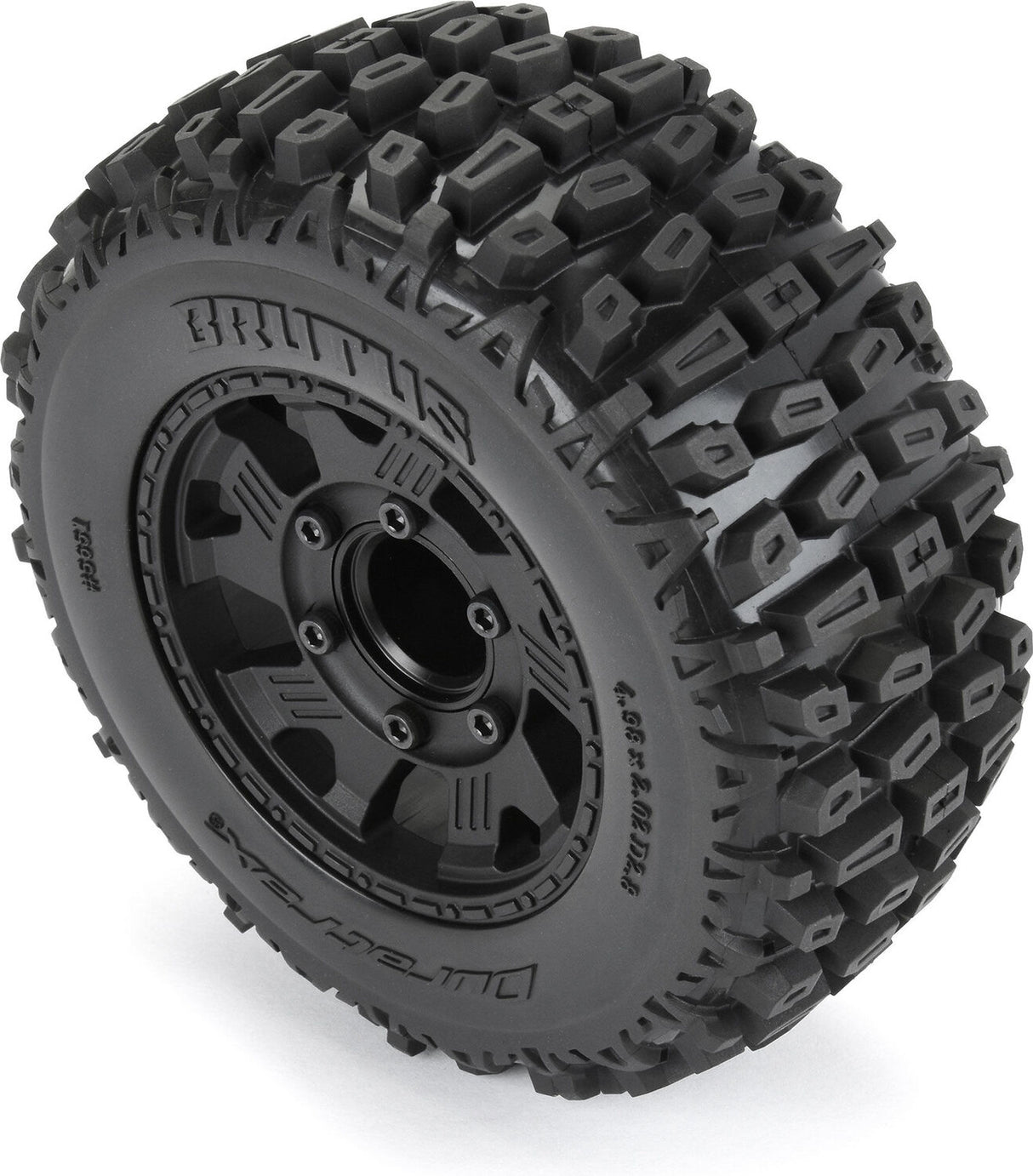 1/10 Brutus F/R 2.8" Monster Truck Tires MTD 12mm Black Ripper (2)