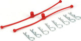 Body Klip Retainers, Red (2)