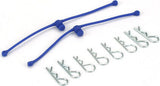 Body Klip Retainers, Blue (2)