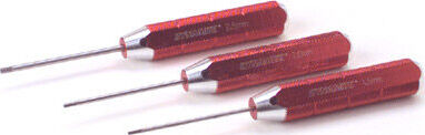 Machined Hex Driver Metric Set, Red