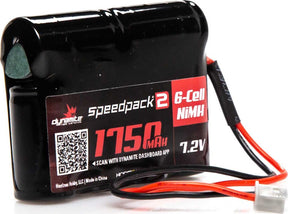 7.2V 1750mAh 6-Cell Speedpack2 Mini-T NiMH Battery: XH-1S (Losi Mini Plug)
