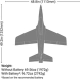 Habu XS (eXtra Sport) 80mm EDF BNF Basic with AS3X+ and SAFE Select