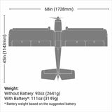 Super Timber 1.7m BNF Basic RC Airplane with AS3X and SAFE Select