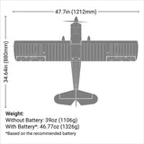 Super Decathlon 1.2m BNF Basic with AS3X+ and SAFE Select