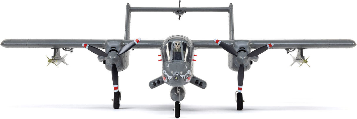 Micro OV-10 Bronco 645mm BNF Basic with AS3X and SAFE Select