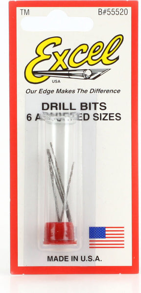 Drill Bit Assorted,#50-62(6)carded