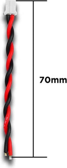High Quality Female 2-pin JST-PH, 70mm