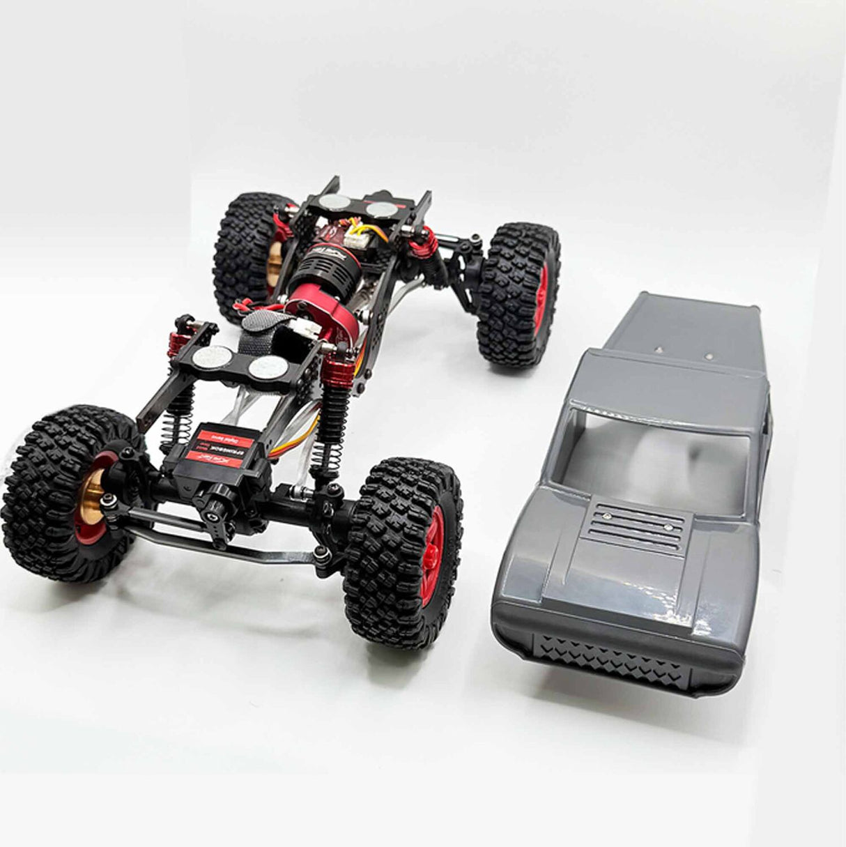 1/18 TerraX 4x4 4WS Rock Crawler Kit, Grey