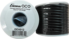 Silicone Wire, 12 Gauge, 27.9 ft Length, Black