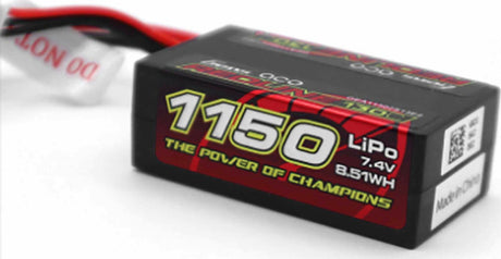 Gens ace G-Tech 1150mAh 2S 60C 7.4V HardCase Lipo Battery with IEC2 Plug