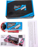 11.1V 1300mAh 3S 45C G-Tech LiPo Battery: Deans