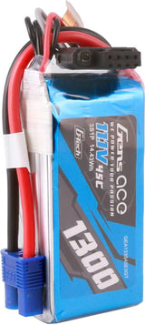 11.1V 1300mAh 3S 45C G-Tech LiPo Battery: EC3