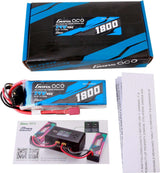 7.4V 1800mAh 2S 45C G-Tech LiPo Battery: Deans