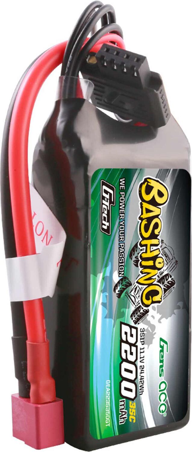 11.1V 2200mAh 3S 35C G-Tech Bashing LiPo Battery: Deans