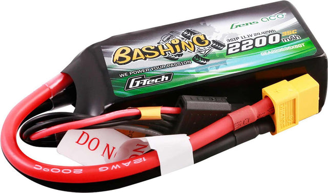 11.1V 2200mAh 3S 35C G-Tech Bashing LiPo Battery: XT60