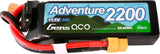 11.1V 2200mAh 3S 60C G-Tech LiPo Battery: XT60