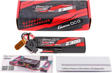 Gens ace 2300mAh 2S 35C 7.4V G-Tech Lipo Battery Pack with EC2 Plug