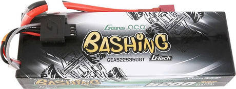 7.4V 5200mAh 2S 35C G-Tech Smart Bashing Hardcase LiPo Battery: Deans