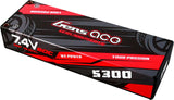 7.4V 5300mAh 2S 60C Hardcase Lipo Battery: XT60