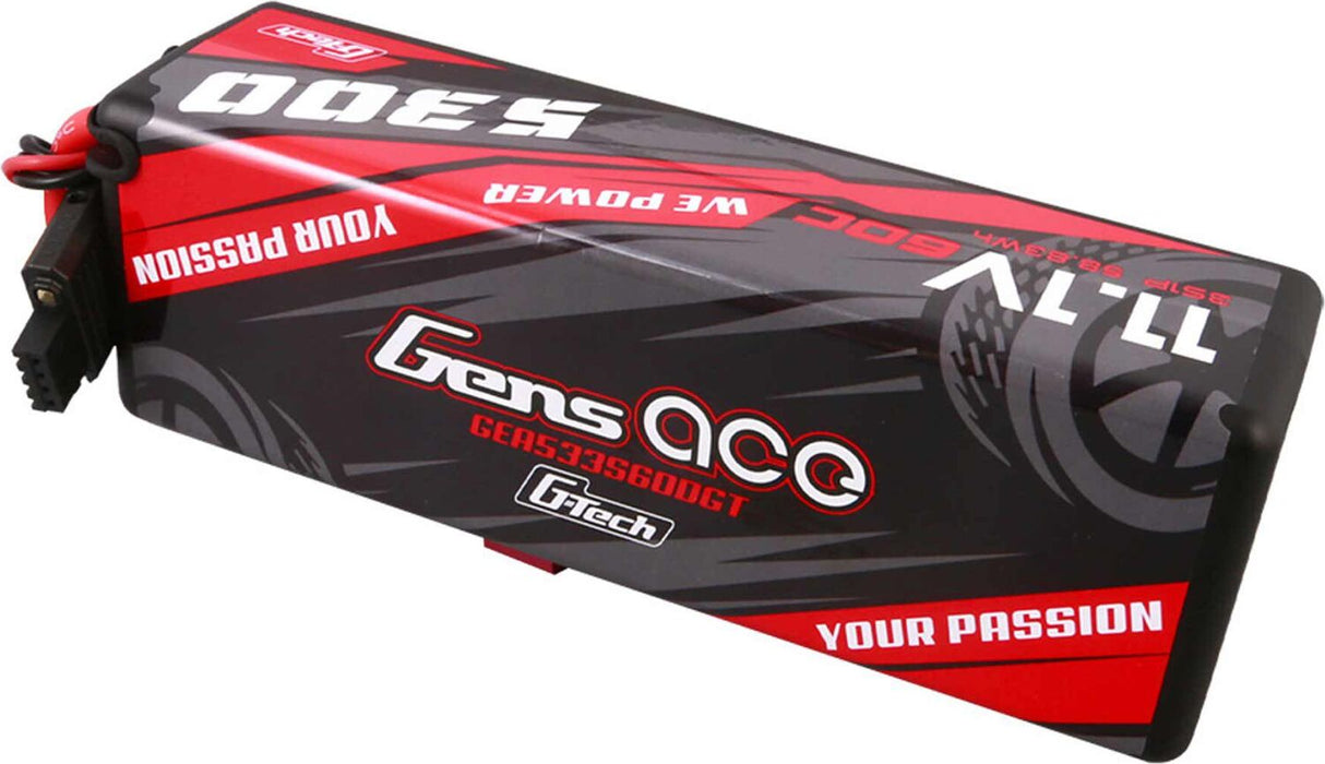 11.1V 5300mAh 3S 60C G-Tech Hardcase LiPo Battery: Deans