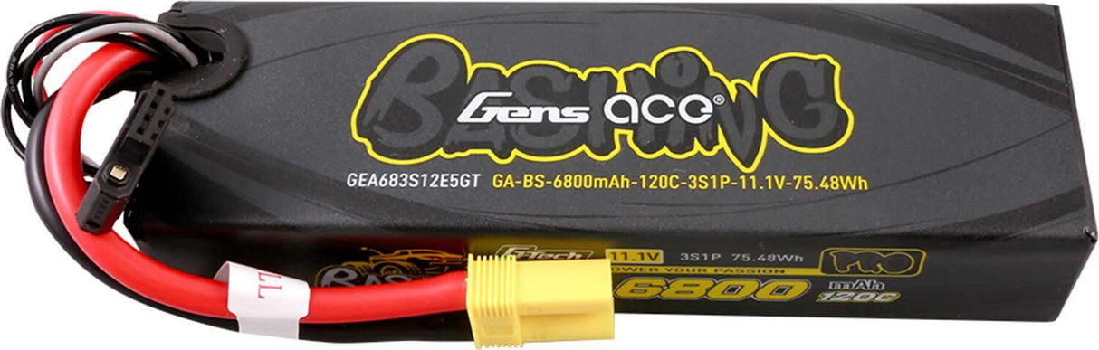 11.1V 6800mAh 3S 120C G-Tech Smart Bashing Hardcase LiPo Battery: EC5