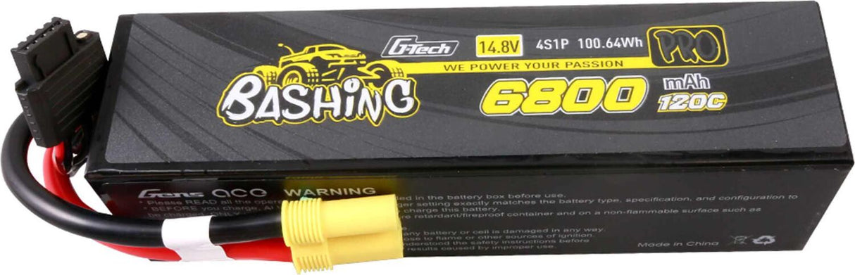 14.8V 6800mAh 4S 120C G-Tech Smart Bashing Hardcase LiPo Battery: EC5