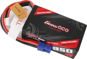 7.4V 850mAh 2S 60C Hardcase LiPo Battery: EC2