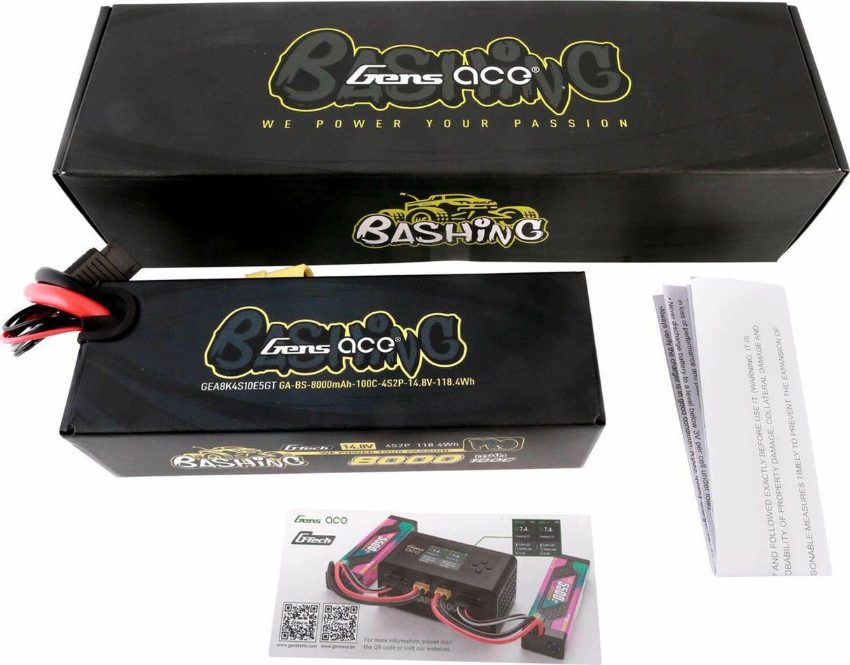 14.8V 8000mAh 4S 10C G-Tech Smart Lipo Battery: EC5