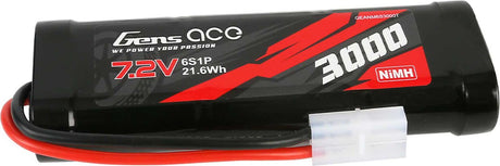 7.2V 3000mAh 6S NiMH Battery: Tamiya