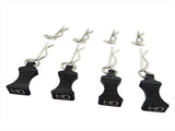 1/10 Black Aluminum EZ Pulls (4) Body Clips (8)