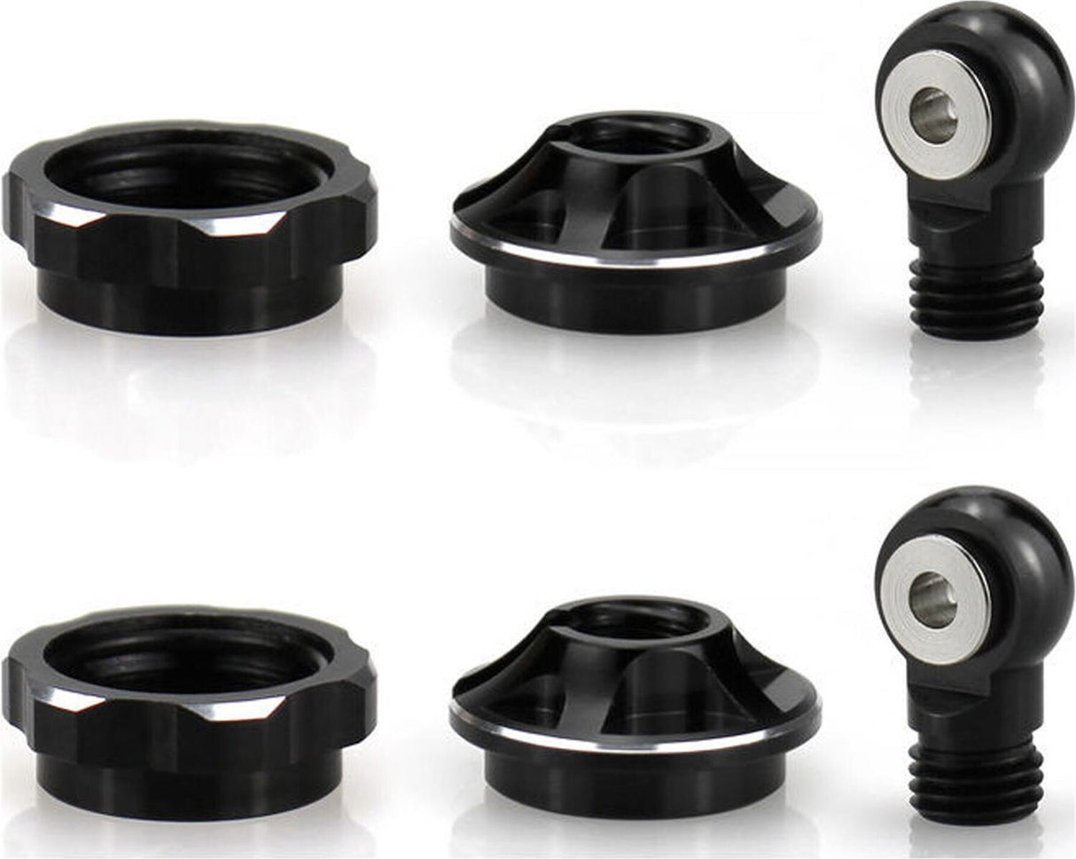 Aluminum Locking Spring Cups & Shock Ends, 1/16 ARRMA MINI KRATON (2)